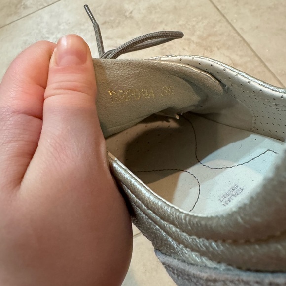 Geox Respira Vega Silver Sneakers Size US 9 - Picture 6 of 10